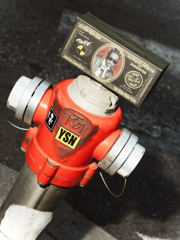 RAY BAN x A$AP Rocky Collection BLACKED OUT MEGA WAYFARER Sunčane naočare 0RB0840S 6826J5 51