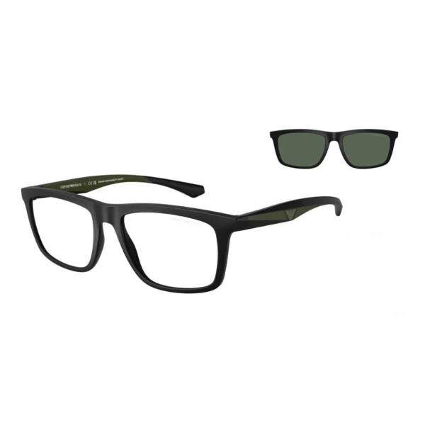 EMPORIO ARMANI Sunčane naočare + CLIP ON dodatak 0EA4235 50011W 55